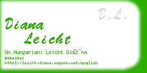 diana leicht business card